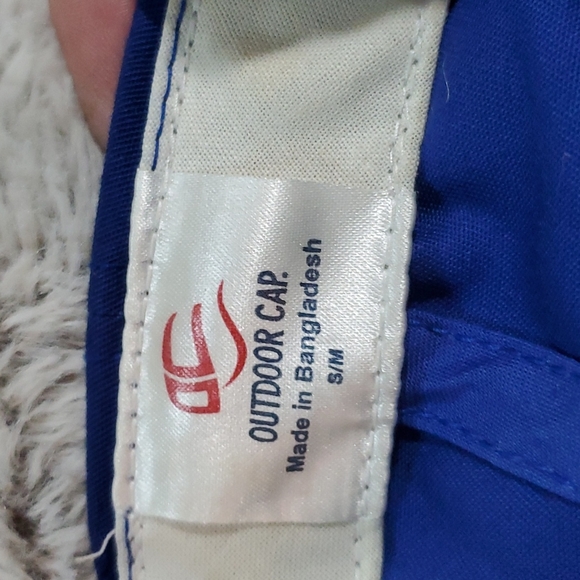 6-Panel OUTDOOR CAP Team MLB Ballcap-Royal Blue w/White Embroidered LA-EC-Sz S/M - Picture 10 of 12